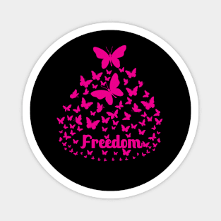 butterfly Freedom Magnet